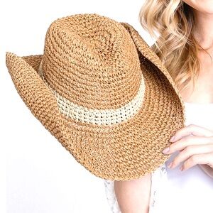 Western Two Ways 2-Tone Straw Hat